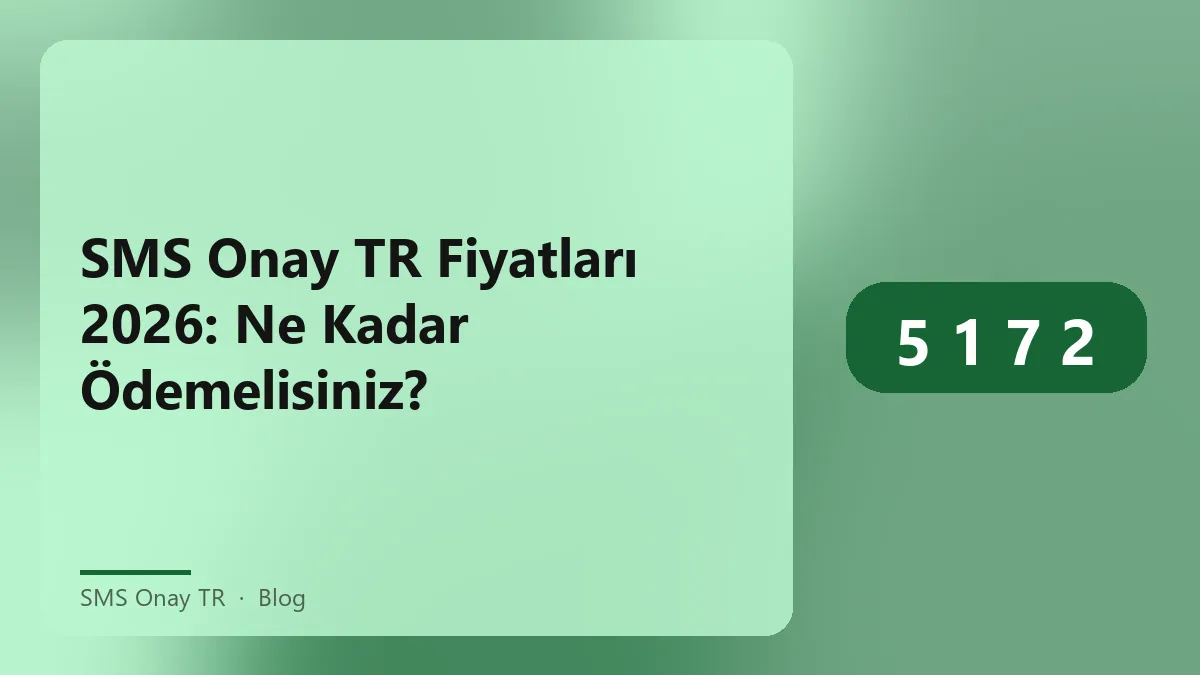 SMS Onay TR fiyatları ile ilgili bilgi veren bir grafik